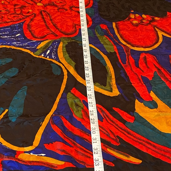 D’Argenlieu Paris 100% Silk Large Scarf - Picture 9 of 11